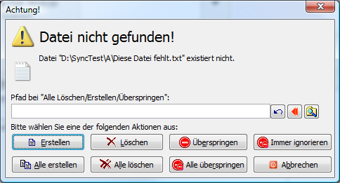 Datei existiert nicht - Abfrage